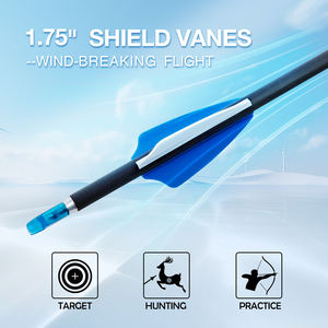 Neu Eingetroffene Großhandels-Carbonpfeile, Carbonfaserpfeile, 4.2mm Jagdpfeile, Spine 350-1500 Zielpfeile zum Schießen - Product Image 6