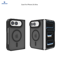 Pour iPhone Ultra Max pour iPhone 18 Fold Étui magnétique antichoc transparent minimaliste multicolore Emayce pour iPhone Ultra