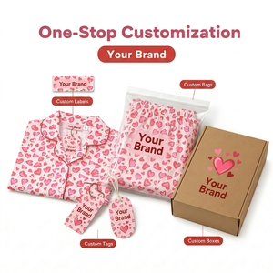 <span class=keywords><strong>Pigiama</strong></span> da <span class=keywords><strong>Donna</strong></span> in Due Pezzi per San Valentino, Set con Top a Maniche Corte e Pantaloncini, Vendita Diretta - Product Image 4