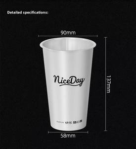 Vaso de plástico desechable con logotipo personalizado de moda, inyección de PP transparente de 90mm, pegatina de película interior creativa para pared única caliente/fría - Product Image 6