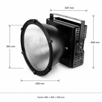 Projecteur LED 50000lm 500W IP66 en aluminium SMD, super lumineux, longue portée, 2000K, 240V AC, pour terrain de futsal, stade
