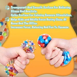 HUAYI Water Bead Stress Balls Brain Stress Ball Squeeze <b>Squishy</b> Ball Fidget Toy - Product Image 6