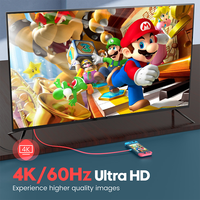 Câble HDMI 2.0 Ultra HD 4K 60 Hz Type C vers HDMI 2 m avec charge 100 W pour ordinateur portable Switch