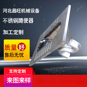 โถสุขภัณฑ์แบบยืนฉีดชำระสแตนเลส Changwang ขนาด 645x545 มม. ปรับแต่งได้ สำหรับห้องน้ำสาธารณะ - Product Image 1