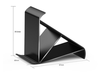 Support de téléphone en alliage d'aluminium Support de téléphone portable réglable multi-angle Support de téléphone portable portable