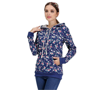 Automne hiver <span class=keywords><strong>vêtements</strong></span> <span class=keywords><strong>de</strong></span> maternité thermique femmes enceintes sweats à capuche allaitement sweat motif Floral <span class=keywords><strong>grande</strong></span> <span class=keywords><strong>taille</strong></span> S à XXXL - Product Image 6