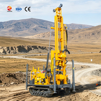 Foreuse hydraulique complète sur chenilles à entraînement supérieur pour l'exploration géologique de l'or, l'échantillonnage de sols et le forage de puits d'eau