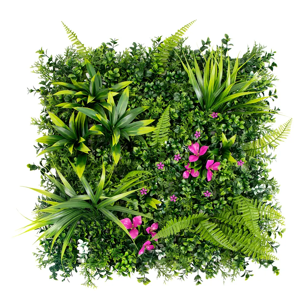 P201 Artificial Boxwood Hedge Greenery Wall Covering Grass Panel Green Foliage Living Wall for Balcony Privacy Screen