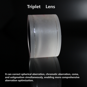 Suporte para Design de Sistema Óptico Lente Tripla de Vidro Óptico Super Acromático K9/F4 com Revestimento Antirreflexo para Lente de Telescópio OEM - Product Image 2