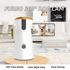 Cámara <span class=keywords><strong>Furbo</strong></span> 360 para Perros y Comedero Automático, Monitor para Mascotas con Aplicación, Vista de 360°, Visión Nocturna en Color, Seguimiento Automático, Dispensador de Golosinas, Alerta de Ladridos - Product Image 2