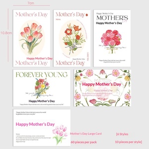 Tarjeta de Felicitación para el Día de la Madre, Mamá, <span class=keywords><strong>Te</strong></span> <span class=keywords><strong>Amo</strong></span>, Ramo de Flores, Decoración con Flores Frescas, Materiales para Manualidades - Product Image 6