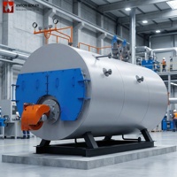 Générateur de vapeur automatique horizontal industriel à tubes de feu basse pression, alimenté au gaz ou au mazout, pour rizerie