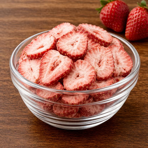 Best <b>Quality</b> Premium Freeze Dried Strawberry Slices 100% Real Fruit Vegan Bulk <b>Sweet</b> Healthy Ready to Eat Snack - Product Image 2