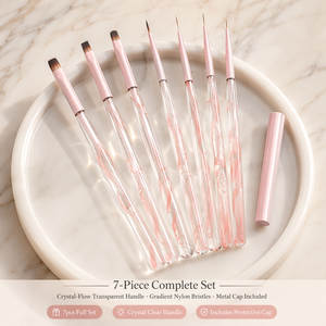 Pinceau plat en nylon pour nail art, stylo de traçage long pour dessin de lignes, outil de peinture gel UV pour manucure à domicile et en salon, conception d'art des ongles - Product Image 3