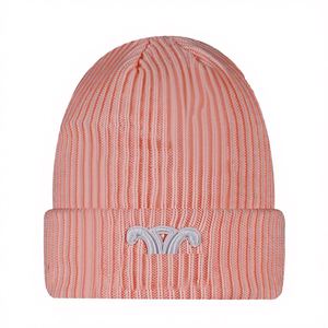Gorro de Punto 100% Lana Estilo Otoño Invierno, Logotipo Personalizado Bordado, Diseño con Letras en el Borde, Ajustable, Patrón a Cuadros - Product Image 4