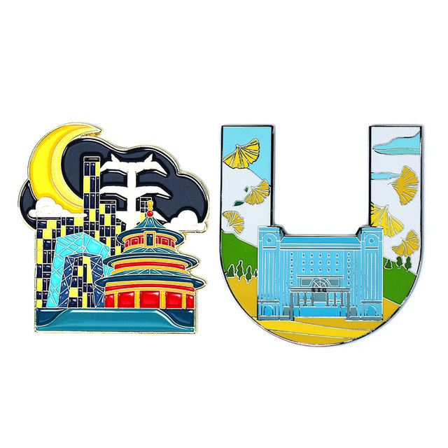 Manufacturer Metal Zinc Alloy Die Cut 3D Souvenir Custom Logo Promotional Fridge Magnets Refrigerator Magnet for Fridge