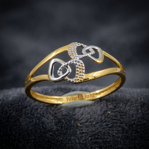 Anillo de Oro Amarillo Original de 22 Quilates para Mujer, Acabado Brillante, para Compromisos, Eventos Nupciales, Ocasiones Festivas y Uso Diario - Product Image 2