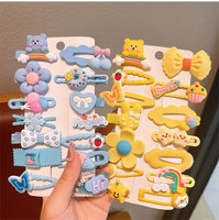 Ensemble de 14 pinces à cheveux pour filles, pinces à cheveux arc-en-ciel scintillantes pour enfants et adolescents, accessoires de cheveux mignons, vente en gros, boîte cadeau