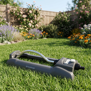 Arroseur de pelouse de jardin oscillant à 18 buses avec fonction résistante aux sabots - Product Image 3