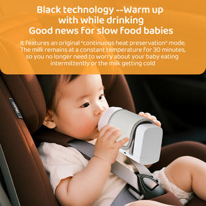 Chauffe-biberon portable sans fil <span class=keywords><strong>pour</strong></span> bébé Essentials Rechargeable USB chauffé <span class=keywords><strong>pour</strong></span> les voyages en plein air et l'alimentation du bébé - Product Image 3