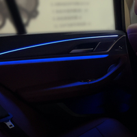 Kit d'éclairage ambiant dynamique contrôlé par application TMPRO pour BMW X3 G01 X4 G02 2018-2024, kit LED 64 couleurs, synchronisation musicale, décoration intérieure de voiture
