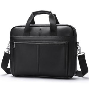 AndoBag Maletín para Portátil de 14 Pulgadas para Hombre, de Cuero Vacuno Genuino, para Viajes de Negocios, Bolso Bandolera 1401 - Product Image 2