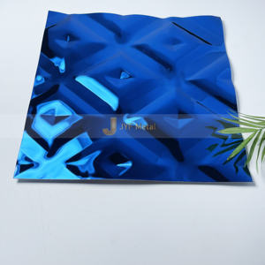 Tôle en acier inoxydable M190 JIS 304 0,5-0,8 mm 1219*3048 mm, finition décorative couleur n°4, épaisseur personnalisable JYFMETAL - Product Image 1