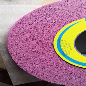 Disco de Corindón Pulido de Gran Formato Norton, 600*75*305mm, Rojo 80 # . Descuentos por Volumen, Plazos de Entrega Cortos Disponibles, Plato Cilíndrico - Product Image 1