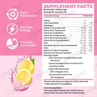 Comprimés effervescents amincissants aromatisés au citron avec vitamine C et L-carnitine, fabrication OEM