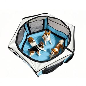 Corral de Juego para Mascotas de Gran Capacidad, Antiarañazos, con Laterales Suaves, Personalizable, Plegable y Removible, para Perros y Gatos - Product Image 2