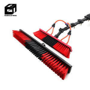 Perches télescopiques en fibre de carbone haute résistance de 6m, 10m, 15m, 18m, 20m, alimentées en eau, avec brosse pour le nettoyage des fenêtres - Product Image 1