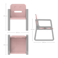 Meubles pour enfants en plastique Table pour enfants avec chaises Tables et chaises d'école pour enfants