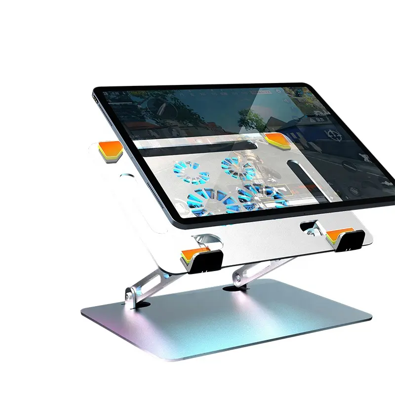 Регулируемая подставка для ноутбука, охлаждающая подставка для ноутбука, радиатор для планшета с USB 4 вентиляторами для 11-15,6 дюймов, оптовая продажа, поставщик