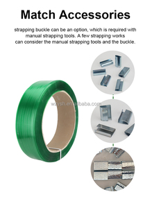 Cinta de Embalaje de Plástico PET Verde con Relieve, 0.8mm, 16mm de Ancho, Aplicación de Embalaje Manual, Hecho en China - Product Image 6