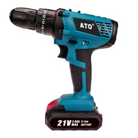 Perceuse visseuse sans fil ATO 21 Volt Perceuse sans fil Batteries de machine Perceuse sans fil 21 V Perceuse à percussion sans fil
