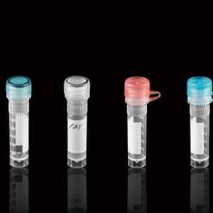 FAY Cryogenic Tube 1.25ml <b>Flat</b> Bottom <b>Screw</b> Cap Printed With Writing Area - Product Image 1
