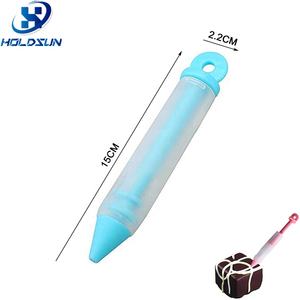 หัวฉีดซิลิโคนสำหรับตกแต่งเค้กช็อคโกแลตเกรดอาหารแบบพกพาสำหรับอบขนมในครัว - Product Image 2