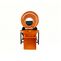 Trancheuse industrielle de manioc frais avec élimination des impuretés grossières, capacité de 3 à 5 tonnes par heure, tranches réglables de 8 à 20 mm, diesel/électrique