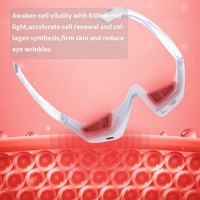 Masseur oculaire à micro-courant, lunettes de thérapie par lumière rouge, anti-âge, lunettes éclaircissantes, éliminateur de poches sous les yeux, appareil de beauté pour les yeux 3D