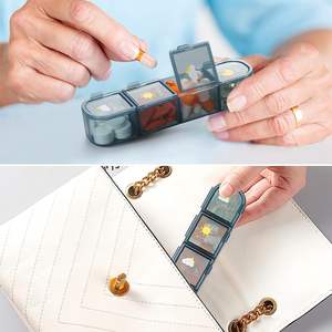 <span class=keywords><strong>Pilulier</strong></span> portable étanche 7 jours 21 28 compartiments pour voyage-boîtes à médicaments mensuelles AM/PM pour le stockage - Product Image 3