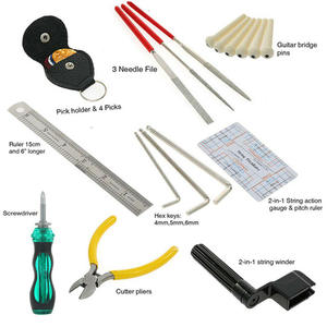 Kit de herramientas de reparación de guitarra piezas de guitarra acústica, juego de instrumentos musicales eléctricos, venta al por mayor - Product Image 6