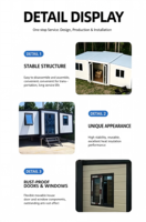 Casa Contenedor Plegable de Doble Ala, Hogar Modular Prefabricado Expandible de 20ft 40ft con Baño, Cocina, Hotel, Oficina, Villa - Proveedor