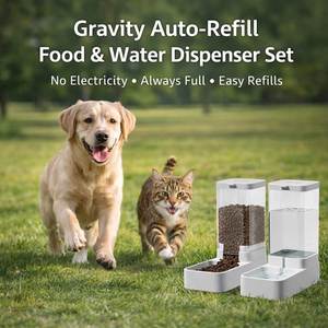 Distributeur d'eau et de nourriture automatique portable à grande capacité pour animaux de compagnie, avec design robuste, idéal pour les foyers multi-animaux - Product Image 6