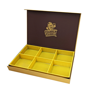 Caja Magnética de Lujo Reciclable Personalizada para Envasado de Alimentos, Caja Plegable para Llevar, Caja de Papel para Galletas con Cierre Magnético - Product Image 1