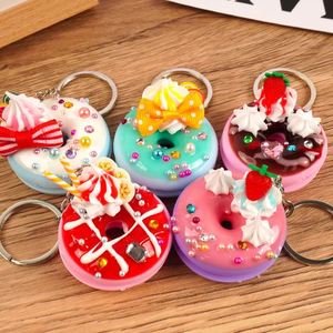 Wholesale of Creative Simulation Food Doughnut Keychain Pendants and Student Couple <b>Bag</b> Pendants Mini Kitchen Toys - Product Image 1