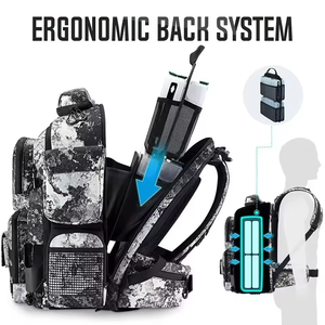 Fashion Sling Tackle Storage Portable <b>Water</b> Resistant BSCI Factory Customizable Camouflage Hiking Fishing Gear Bag <b>Pouch</b> Zipper - Product Image 1