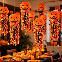 Lanterne en papier artisanale en forme d'alien pour Halloween, décoration suspendue pour fête, ornement festif