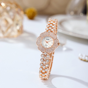 Flower Women's <b>Watch</b> Fashion Flower-Shaped Quartz Wristwatch Women's Alloy Bracelet <b>Watch</b> - Product Image 5