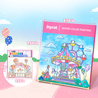 Ensemble de peinture à l'aquarelle magique en plastique Joycat pour enfants, 2 pinceaux, jouets éducatifs de dessin
