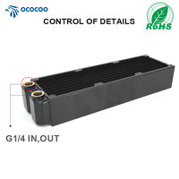 Boucles de refroidissement industrielles Socooler CRD24-45R barre de cuivre sans plomb 8 voies navigables roulement à billes ordinateur refroidisseur de refroidissement par eau